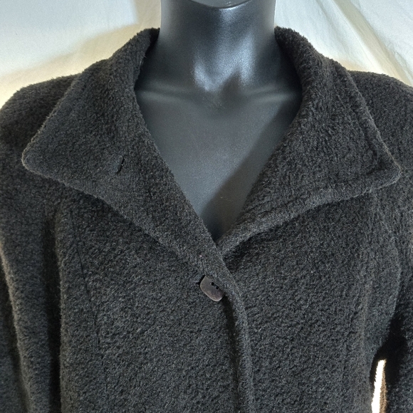 Chocolate Sachi Alpaca Suri Wool Coat EUC - Picture 7 of 15
